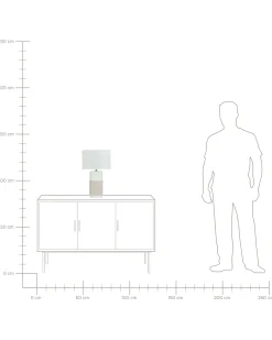 Best Beliani Lampada da tavolo NAVIA Porcellana Beige chiaro Beige Bianco