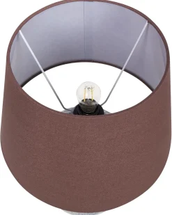 Best Beliani Lampada da tavolo NEIRA Porcellana Marrone Bianco Blu Marrone