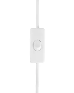 Sale Beliani Lampada da tavolo NERIS Ceramica Bianco sporco Argento Bianco