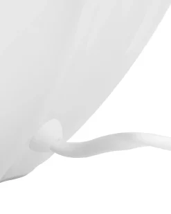 Sale Beliani Lampada da tavolo NERIS Ceramica Bianco sporco Argento Bianco