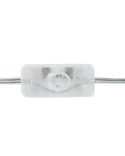 Outlet Beliani Lampada da tavolo OKARI Vetro Bianco Bianco Oro Trasparente