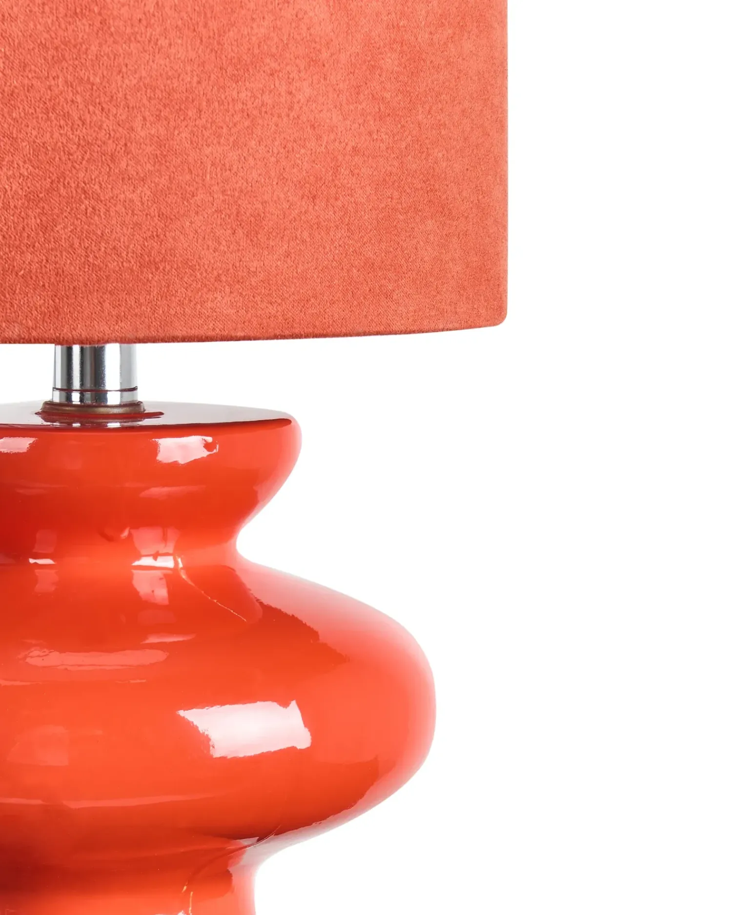 Clearance Beliani Lampada da tavolo OTEROS Rosso