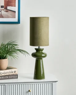 Clearance Beliani Lampada da tavolo OTEROS oliva Verde