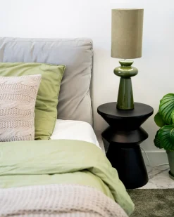 Clearance Beliani Lampada da tavolo OTEROS oliva Verde
