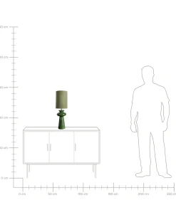 Clearance Beliani Lampada da tavolo OTEROS oliva Verde