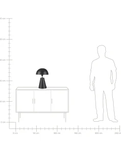 Best Beliani Lampada da tavolo PALMIET Metallo Nero