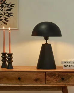 Best Beliani Lampada da tavolo PALMIET Metallo Nero