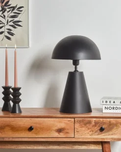 Best Beliani Lampada da tavolo PALMIET Metallo Nero