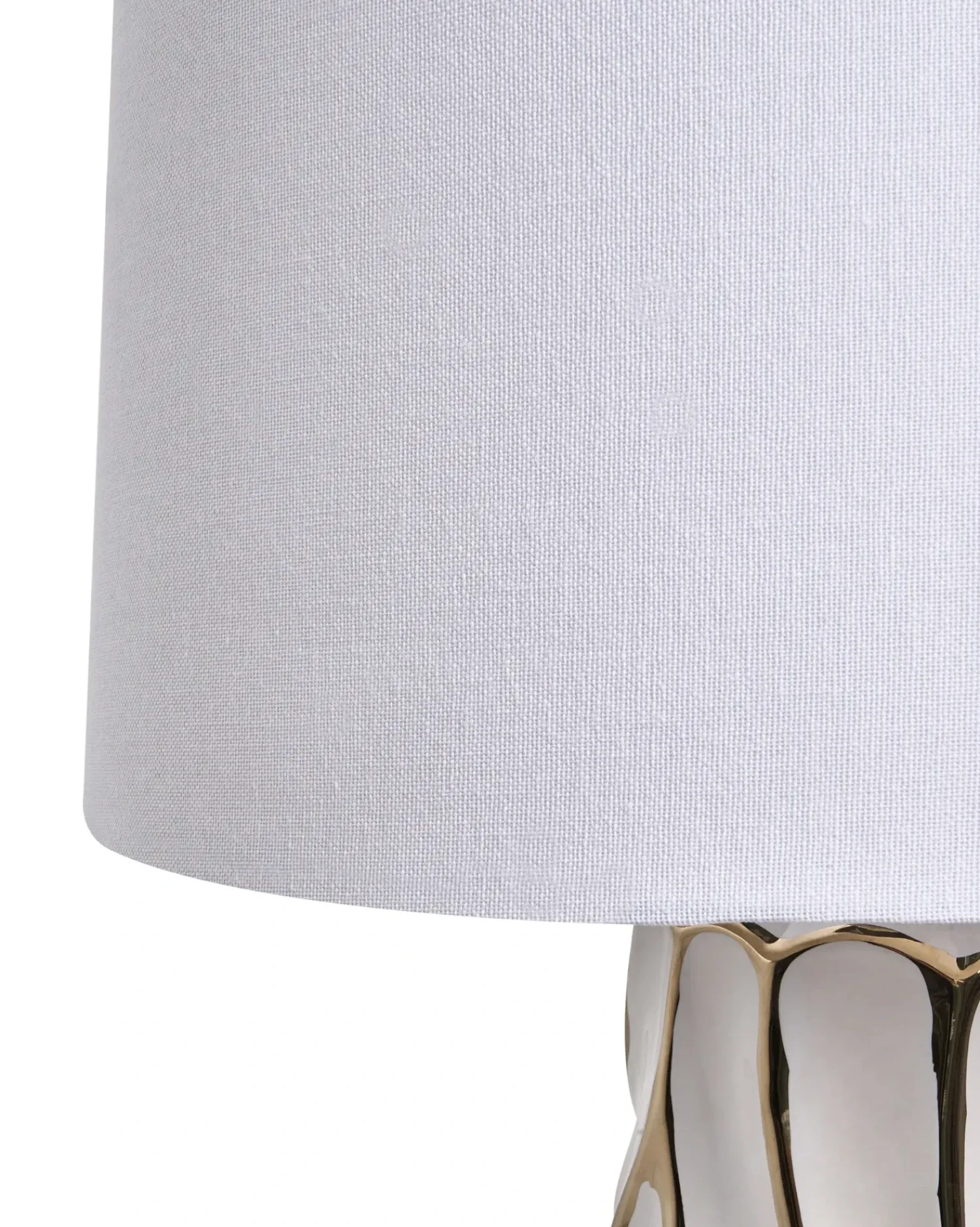 Best Beliani Lampada da tavolo PATUCA Ceramica Bianco Bianco Oro