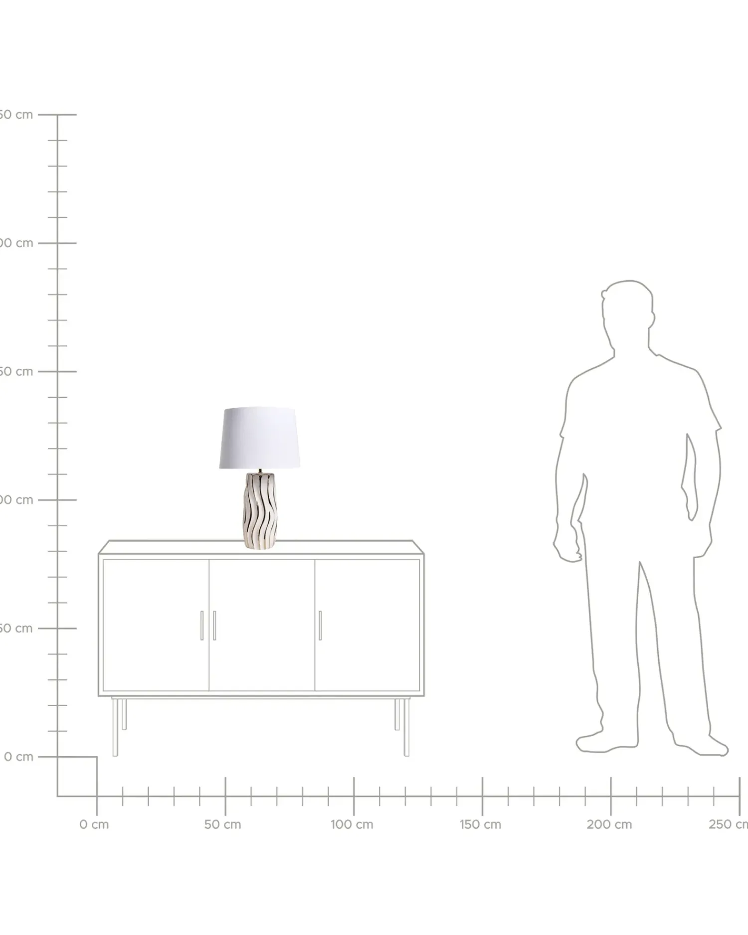 Best Beliani Lampada da tavolo PATUCA Ceramica Bianco Bianco Oro