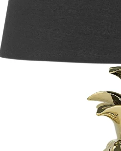 Hot Beliani Lampada da tavolo PINEAPPLE Ceramica Oro Nero Oro