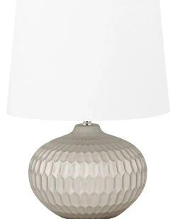 Discount Beliani Lampada da tavolo PIRITA Ceramica Oro Bianco Oro