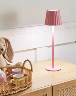 Discount Beliani Lampada da tavolo POMBEIRO Metallo pastello Rosa