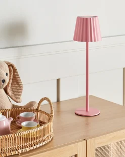 Discount Beliani Lampada da tavolo POMBEIRO Metallo pastello Rosa