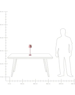 Discount Beliani Lampada da tavolo POMBEIRO Metallo pastello Rosa
