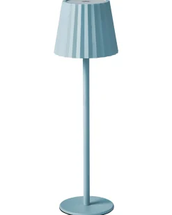 Beliani Lampada da tavolo POMBEIRO Metallo Azzurro Blu