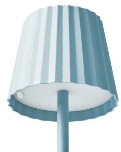 Beliani Lampada da tavolo POMBEIRO Metallo Azzurro Blu
