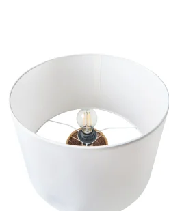 Outlet Beliani Lampada da tavolo RENARD Corda di carta Naturale Bianco Naturale Marrone