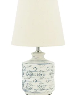 Best Beliani Lampada da tavolo ROSANNA Ceramica Beige Beige Blu