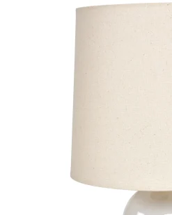 Beliani Lampada da tavolo SALIENTE Ceramica Bianco sporco Bianco Beige