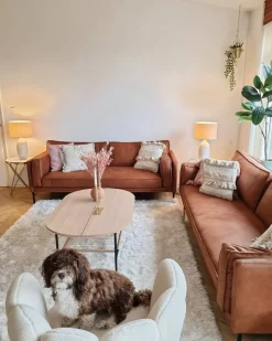 New Beliani Lampada da tavolo SALZA Ceramica Beige