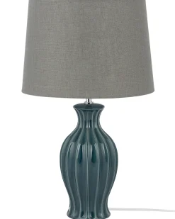 Clearance Beliani Lampada da tavolo SAMINA Ceramica Verde Grigio Verde