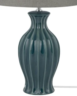 Clearance Beliani Lampada da tavolo SAMINA Ceramica Verde Grigio Verde