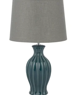 Clearance Beliani Lampada da tavolo SAMINA Ceramica Verde Grigio Verde