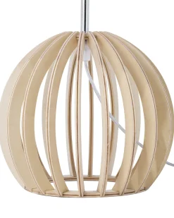 Online Beliani Lampada da tavolo SAMO Marrone/Bianco Bianco Marrone