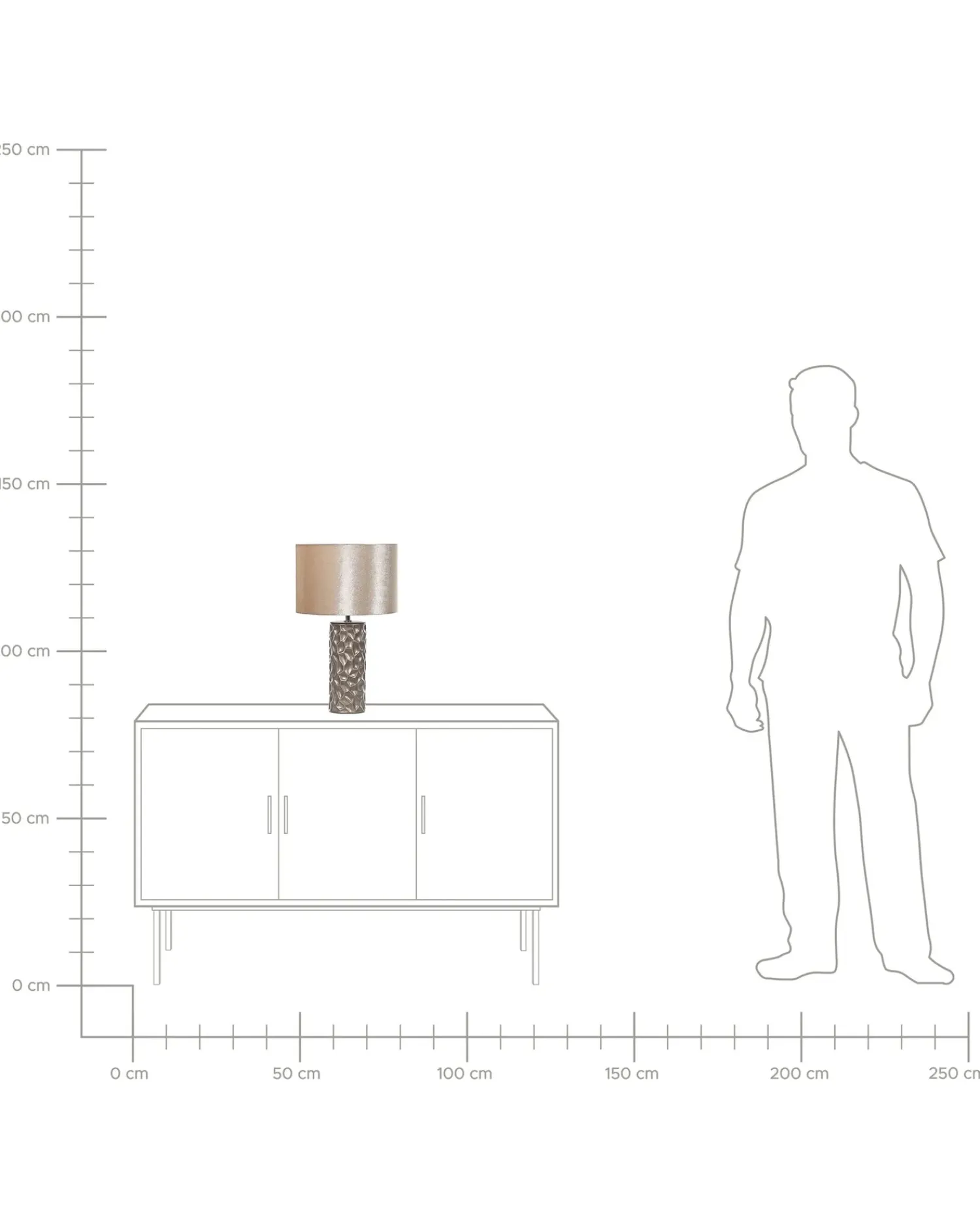 Hot Beliani Lampada da tavolo SANKURU Ceramica Oro Beige Oro