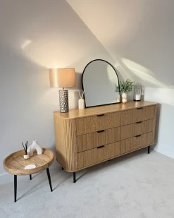 Hot Beliani Lampada da tavolo SANKURU Ceramica Oro Beige Oro