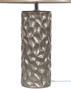 Hot Beliani Lampada da tavolo SANKURU Ceramica Oro Beige Oro