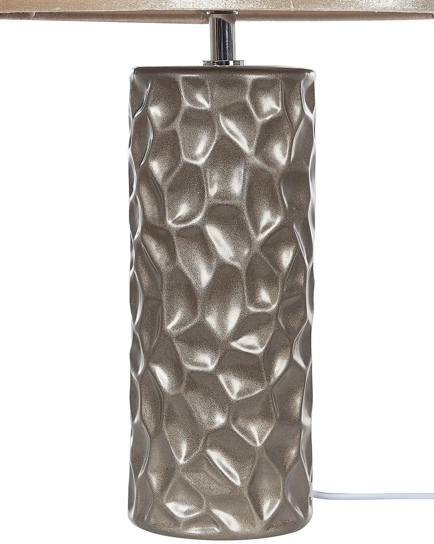 Hot Beliani Lampada da tavolo SANKURU Ceramica Oro Beige Oro