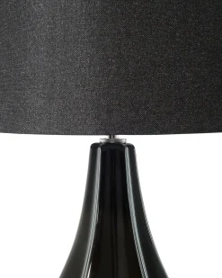 Online Beliani Lampada da tavolo SANTEE Porcellana Nero