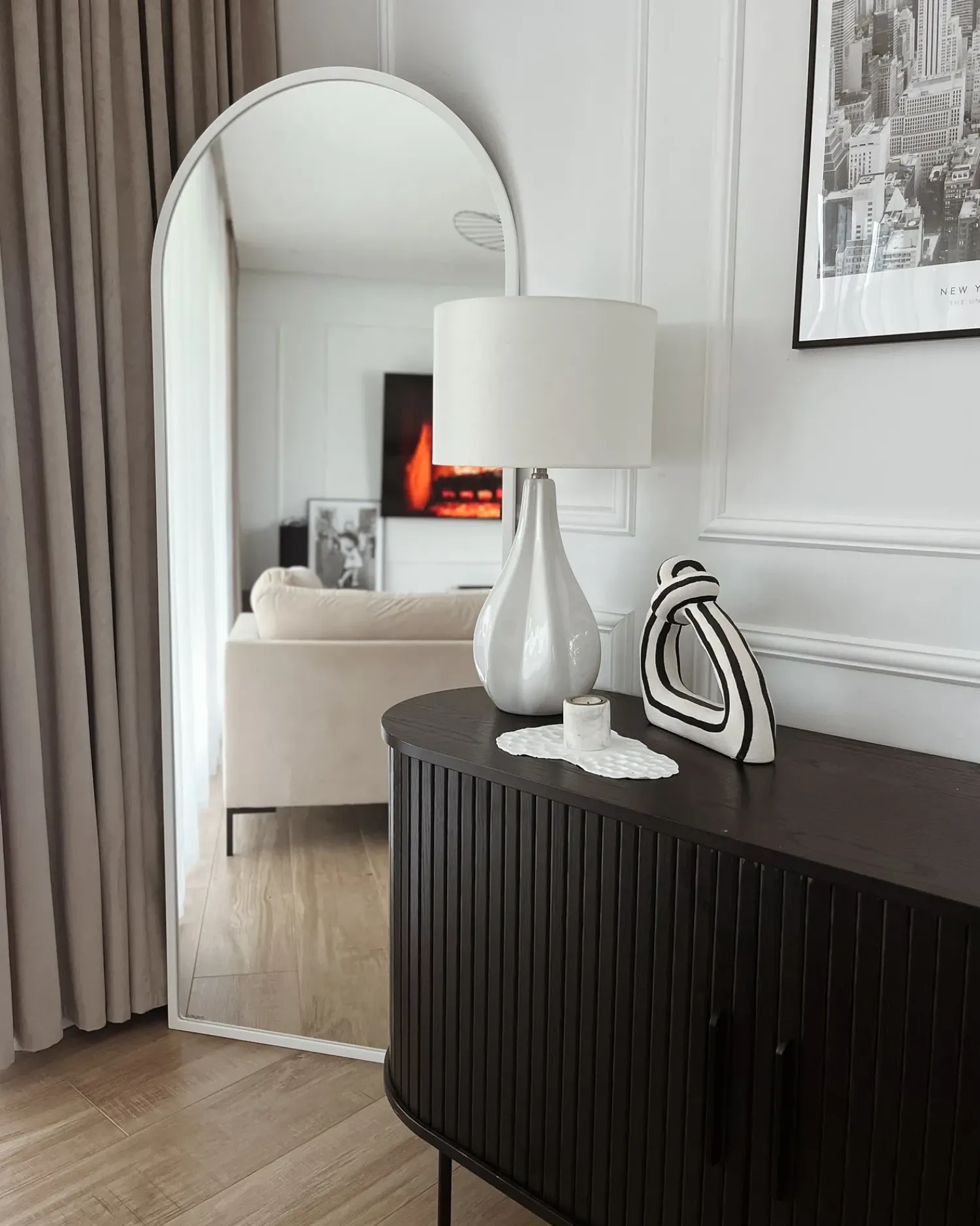 Online Beliani Lampada da tavolo SANTEE Porcellana Bianco sporco Bianco Beige
