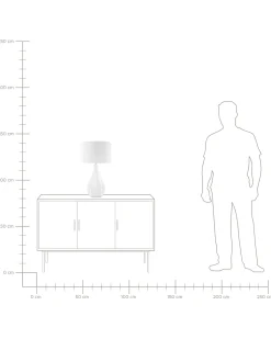 Online Beliani Lampada da tavolo SANTEE Porcellana Bianco sporco Bianco Beige