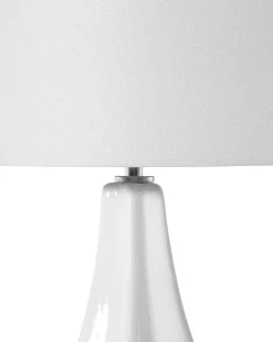 Online Beliani Lampada da tavolo SANTEE Porcellana Bianco sporco Bianco Beige