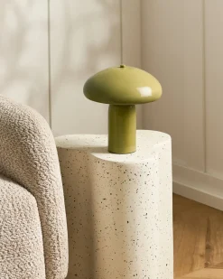 Sale Beliani Lampada da tavolo SANYA Metallo chiaro Verde