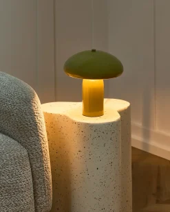 Sale Beliani Lampada da tavolo SANYA Metallo chiaro Verde