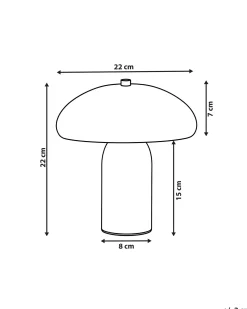Sale Beliani Lampada da tavolo SANYA Metallo chiaro Verde