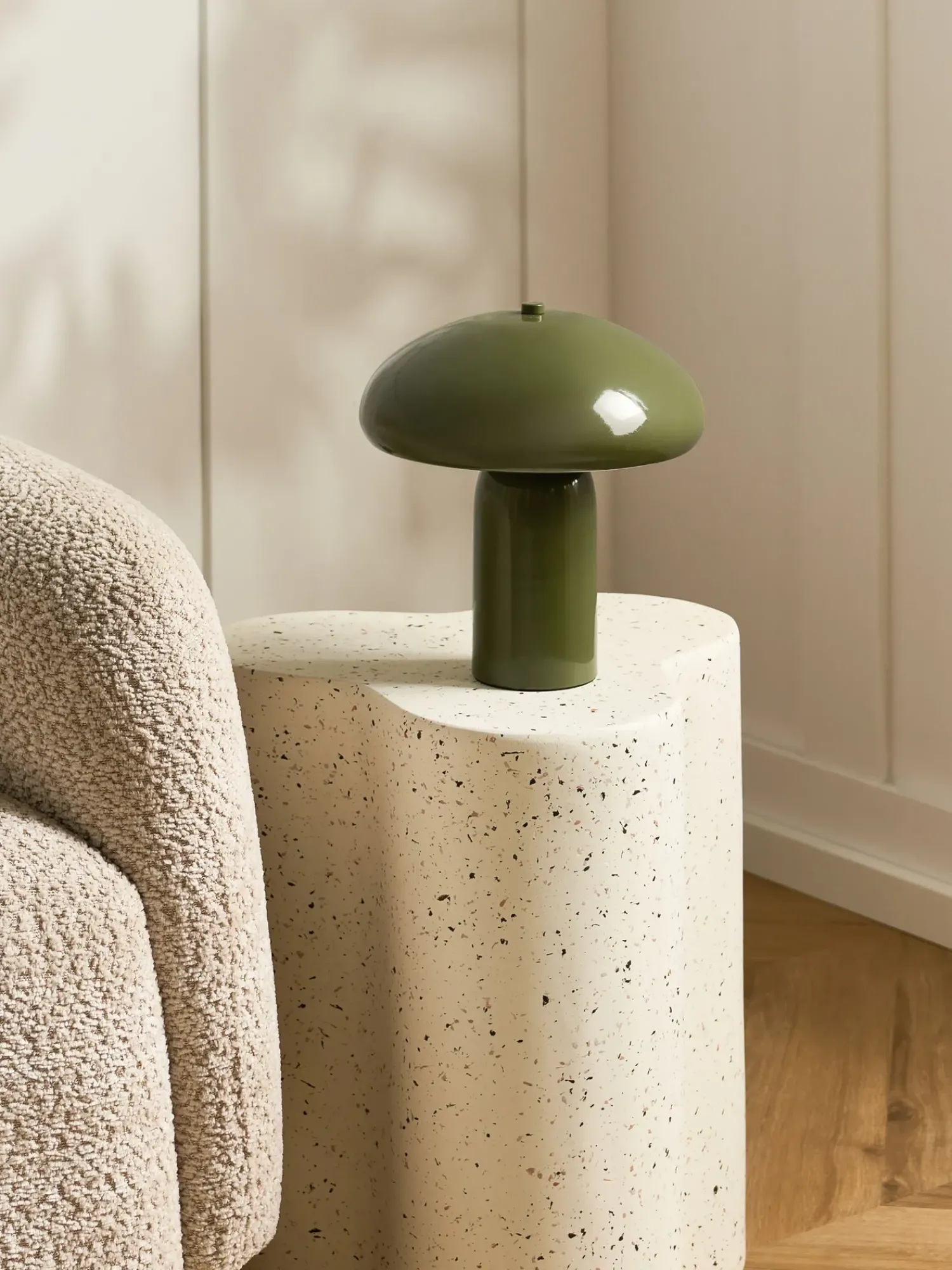 Sale Beliani Lampada da tavolo SANYA Metallo scuro Verde
