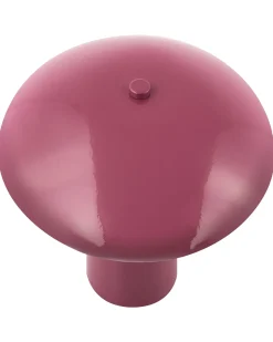 Hot Beliani Lampada da tavolo SANYA Metallo Bordeaux Rosso