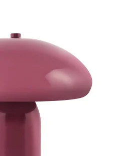 Hot Beliani Lampada da tavolo SANYA Metallo Bordeaux Rosso