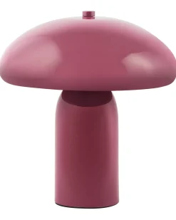 Hot Beliani Lampada da tavolo SANYA Metallo Bordeaux Rosso