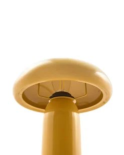 Hot Beliani Lampada da tavolo SANYA Metallo Giallo
