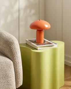 Discount Beliani Lampada da tavolo SANYA Metallo Arancione