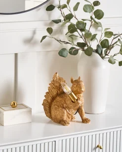 Best Beliani Lampada da tavolo Scoiattolo PINOLI Oro Ottone Oro