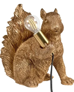 Best Beliani Lampada da tavolo Scoiattolo PINOLI Oro Ottone Oro