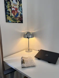 Best Beliani Lampada da tavolo SENETTE Metallo Argento