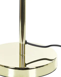 Hot Beliani Lampada da tavolo SENETTE Metallo Oro
